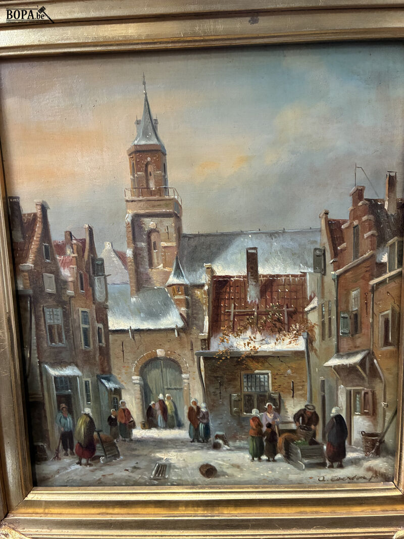 Schilderij tafereel get – foto 3 – kavel bij BOPA Auctions, Oekene