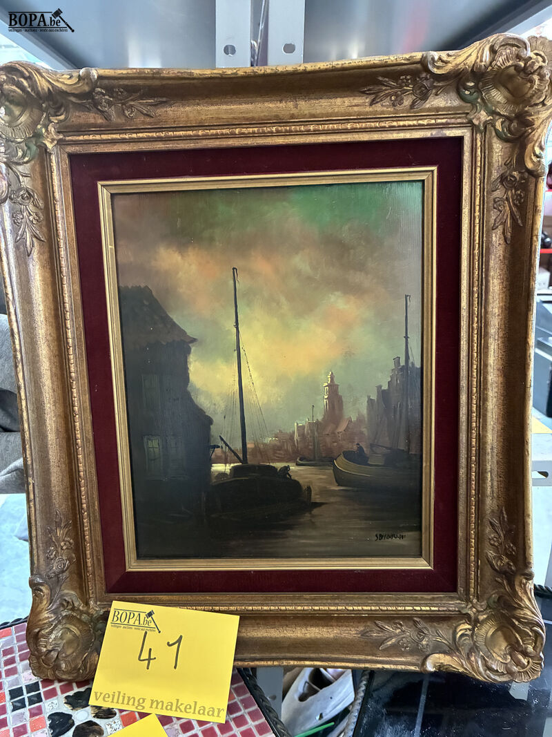 Schilderij boot get – foto 2 – kavel bij BOPA Auctions, Oekene