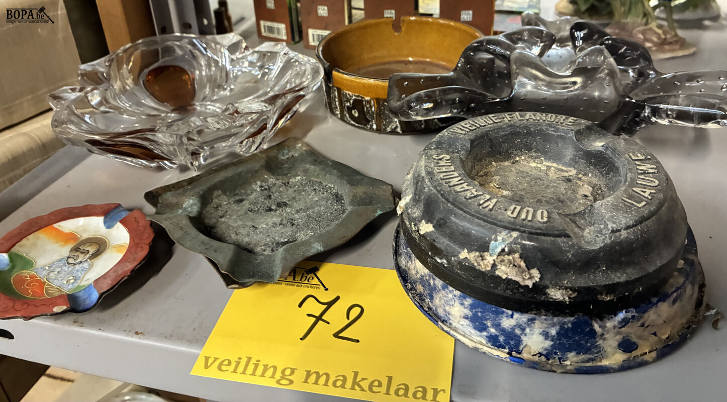 Lot asbakken - 6 stuks – foto 5 – kavel bij BOPA Auctions, Oekene