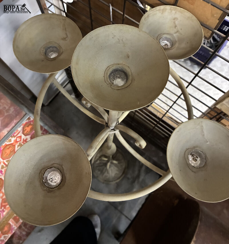Metalen staande kandelaar – foto 5 – kavel bij BOPA Auctions, Oekene