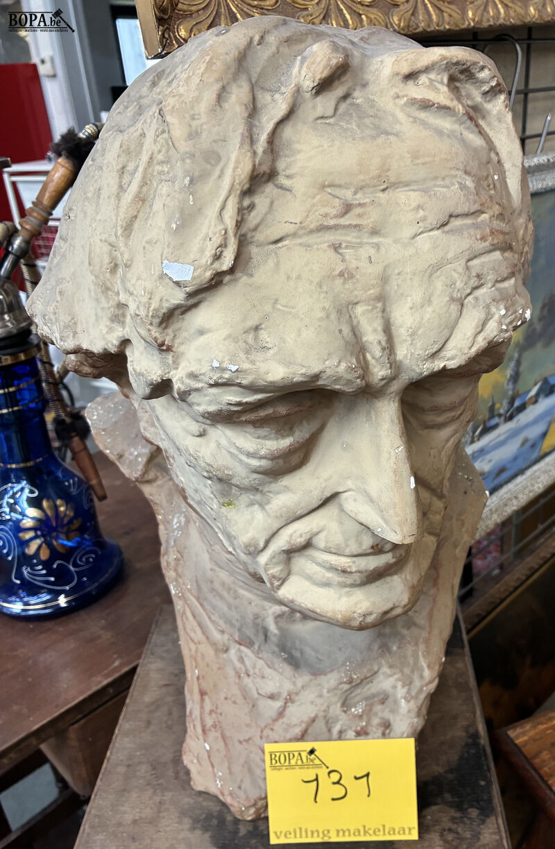 Expressieve buste van oudere man – foto 2 – kavel bij BOPA Auctions, Oekene