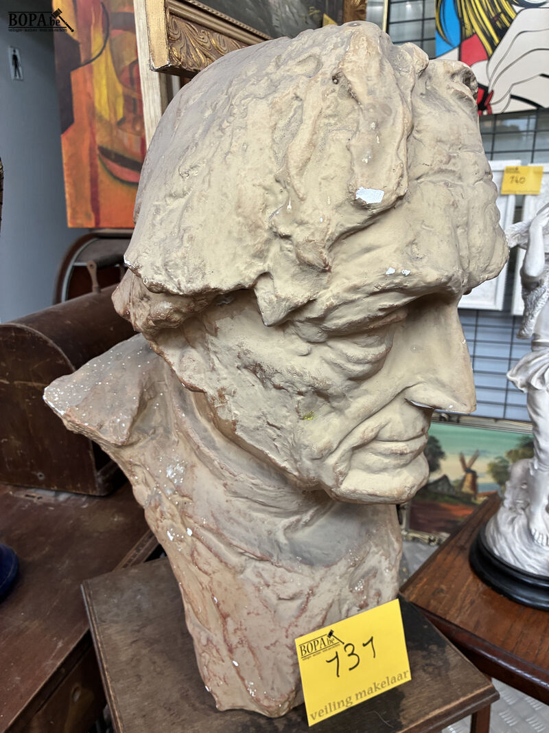 Expressieve buste van oudere man – foto 3 – kavel bij BOPA Auctions, Oekene
