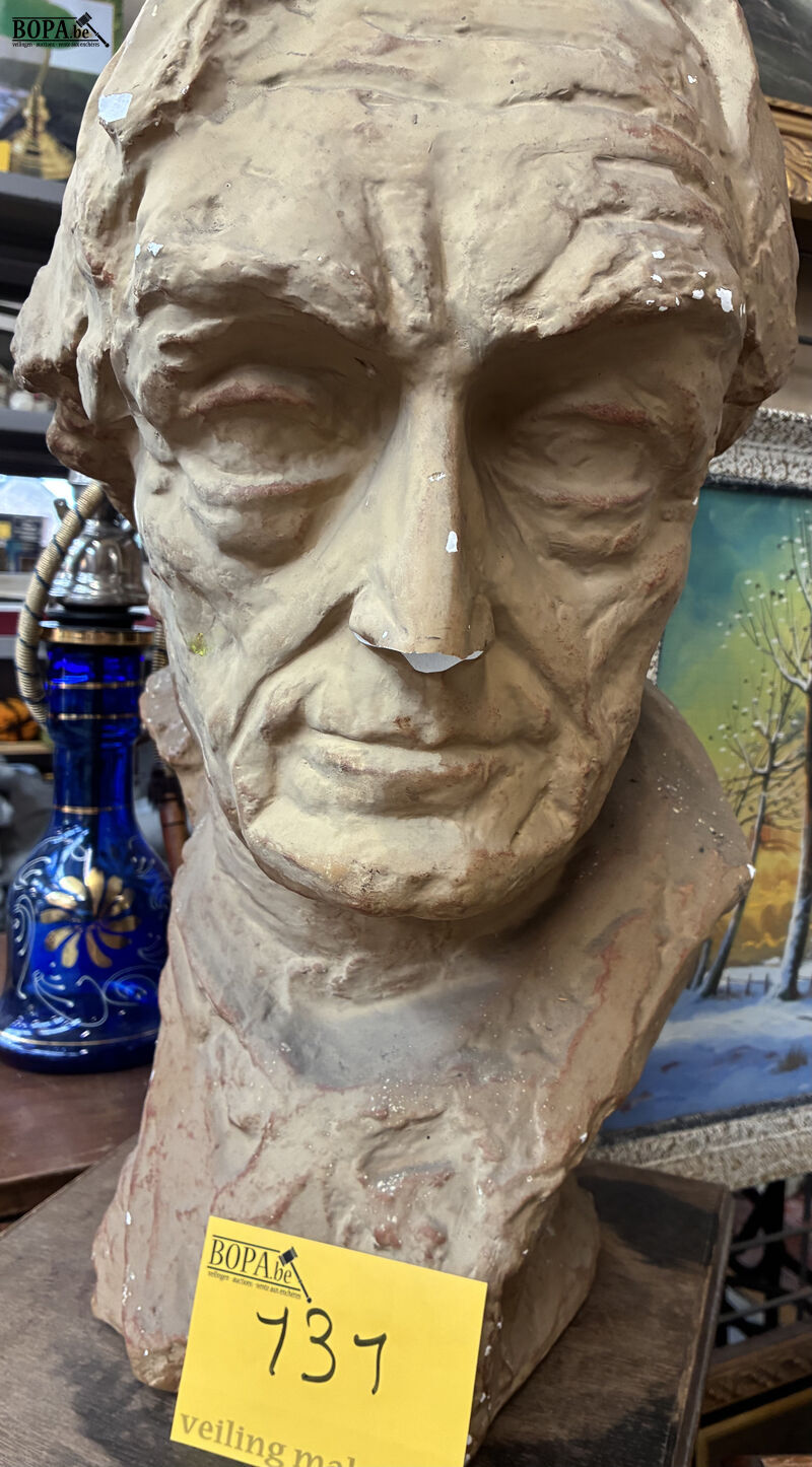 Expressieve buste van oudere man – foto 4 – kavel bij BOPA Auctions, Oekene