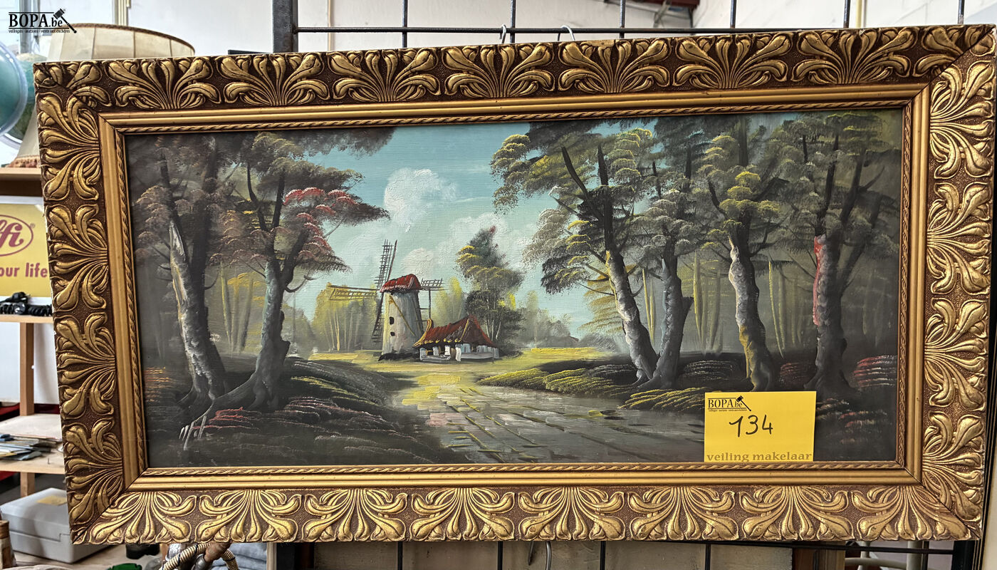 Landschapsschilderij – foto 2 – kavel bij BOPA Auctions, Oekene