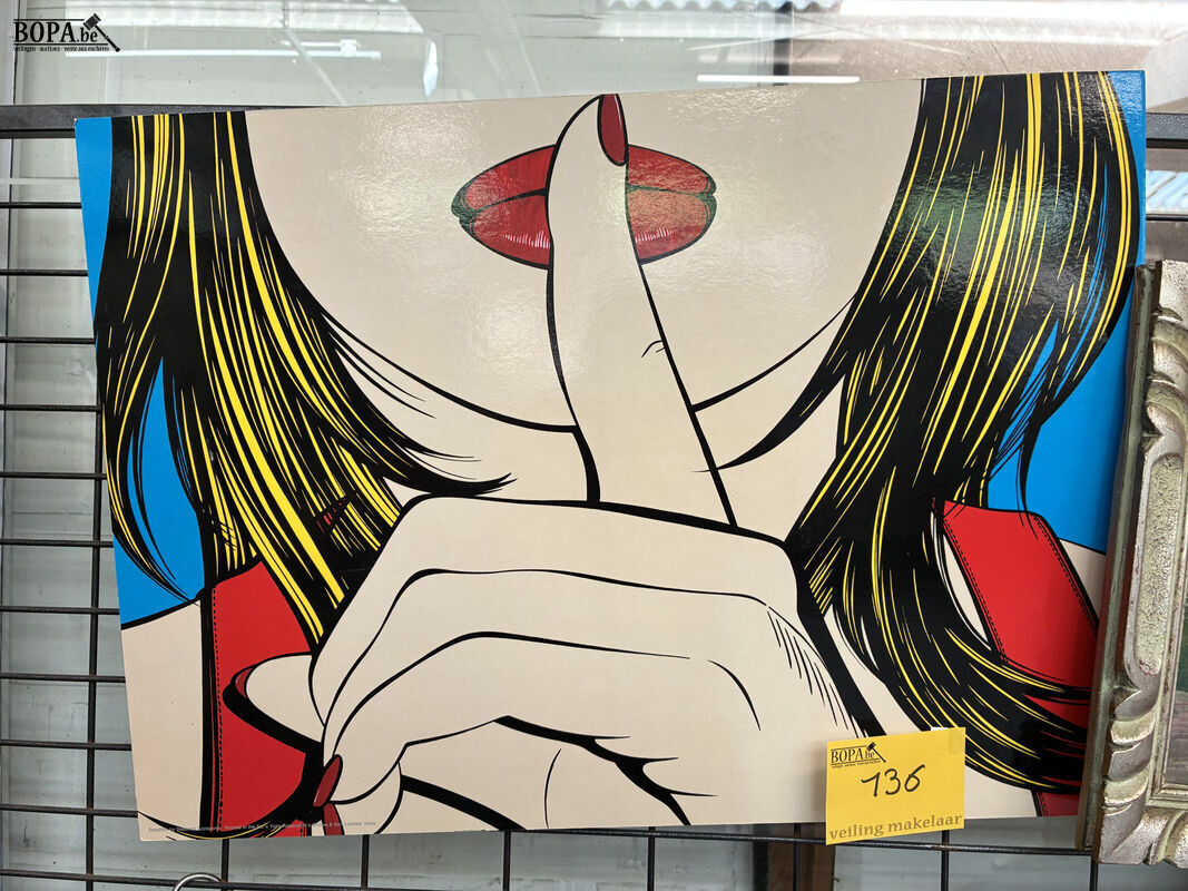 Iconische pop-art print 'Ssshhh' – foto 2 – kavel bij BOPA Auctions, Oekene