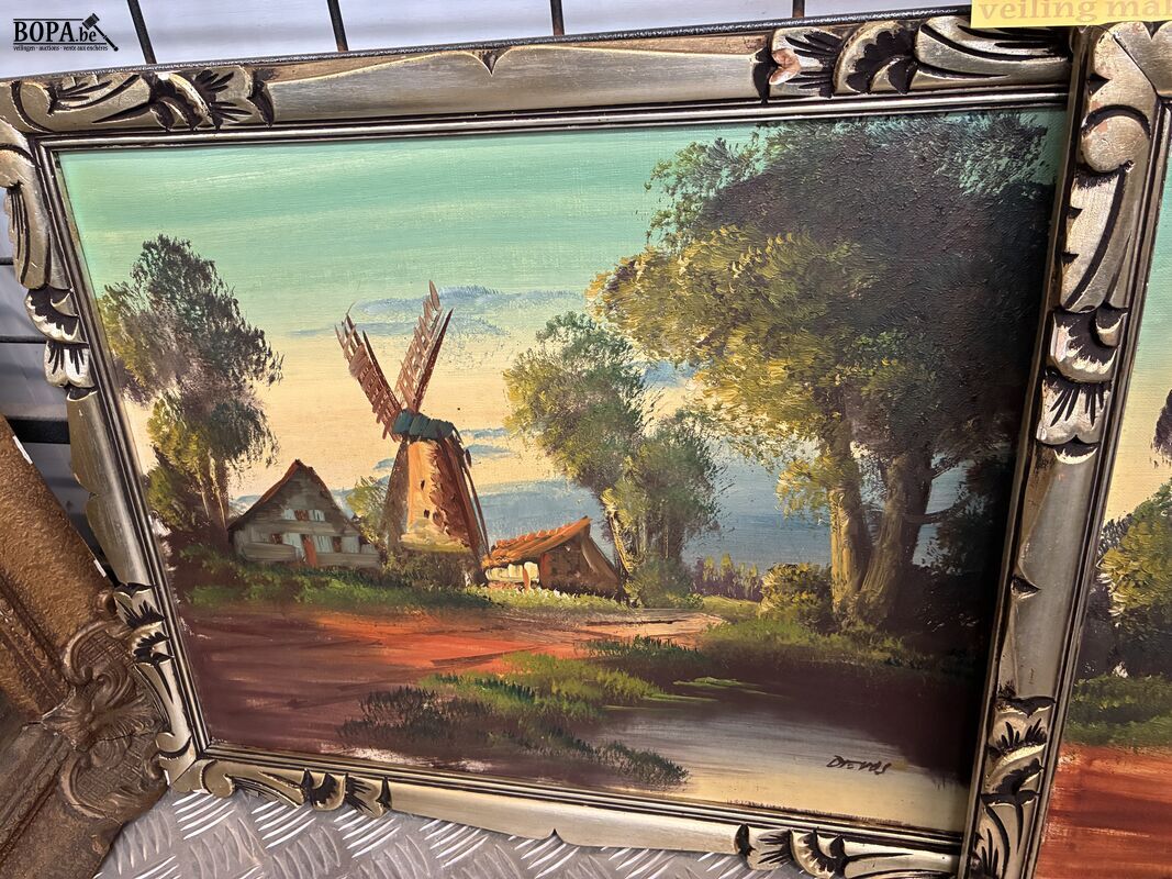 Landschapsschilderijen - get. - 2 stuks – foto 3 – kavel bij BOPA Auctions, Oekene