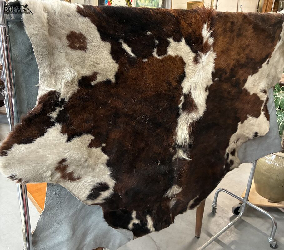 Driekleurige koeienhuid vloerkleed – foto 2 – kavel bij BOPA Auctions, Oekene