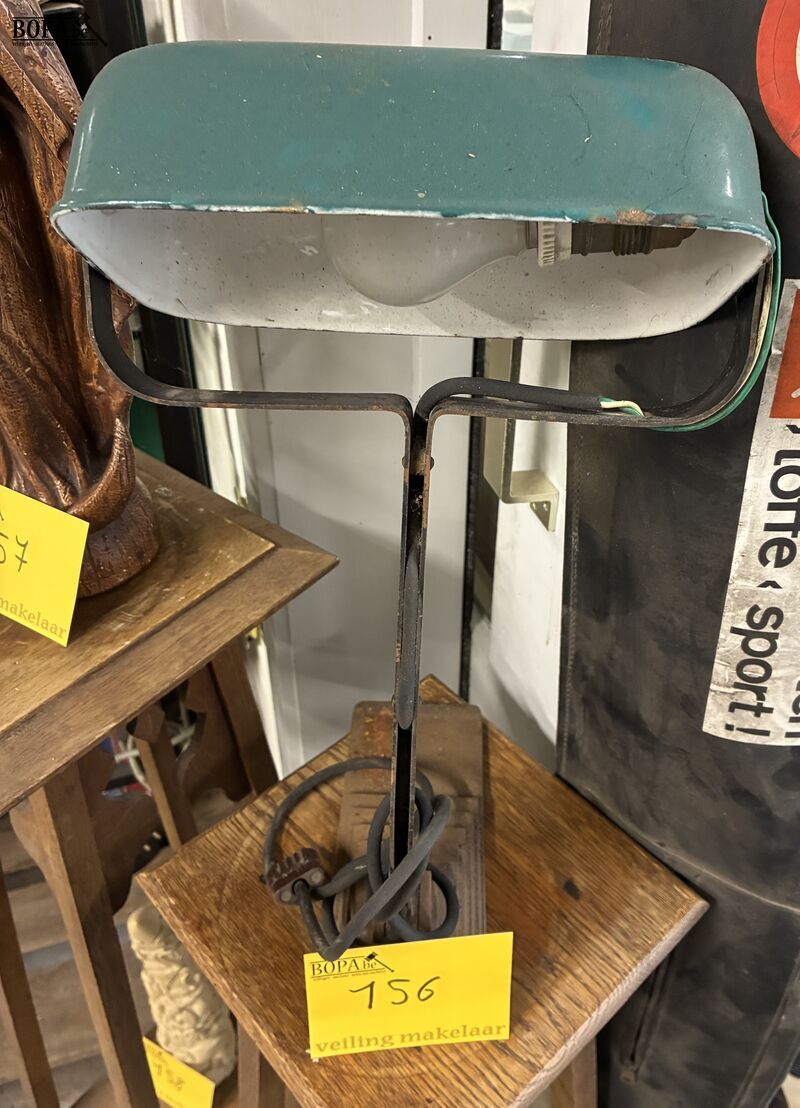 Vintage bankierslamp – foto 2 – kavel bij BOPA Auctions, Oekene