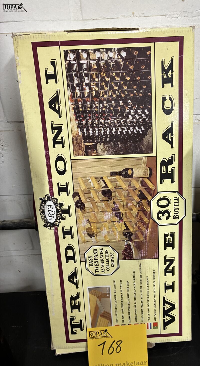Houten wijnrek – foto 2 – kavel bij BOPA Auctions, Oekene