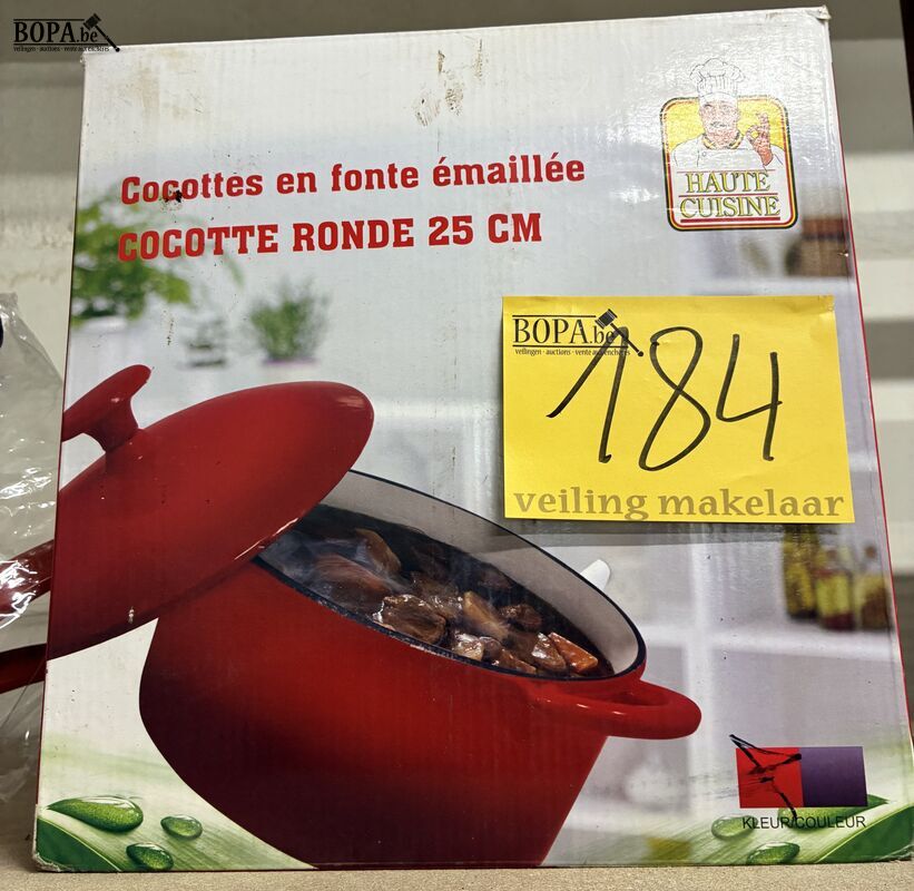 Gietijzeren cocotte rond 25cm – foto 2 – kavel bij BOPA Auctions, Oekene