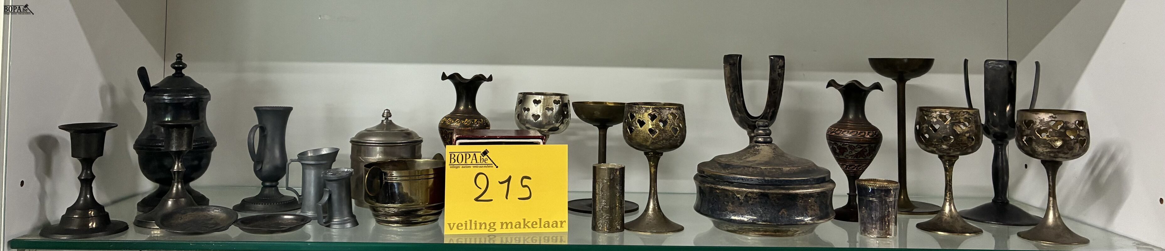 Lot koperen en verzilverde items - 24 stuks – foto 2 – kavel bij BOPA Auctions, Oekene