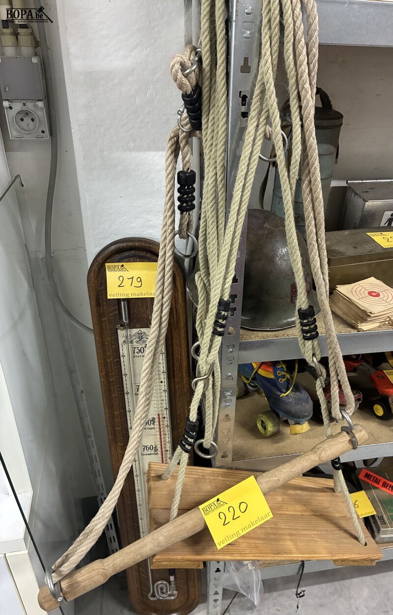 Houten schommel + trapeze – foto 2 – kavel bij BOPA Auctions, Oekene