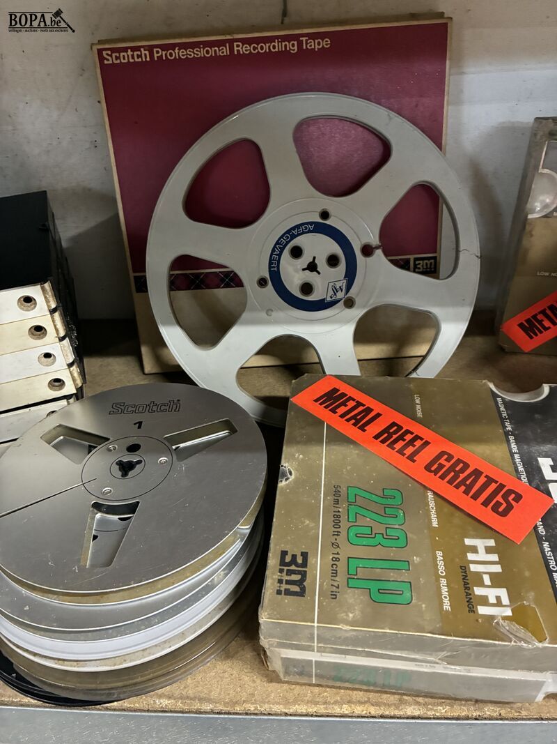 Lot spoelen en magneetbanden/bandopnemers – foto 4 – kavel bij BOPA Auctions, Oekene