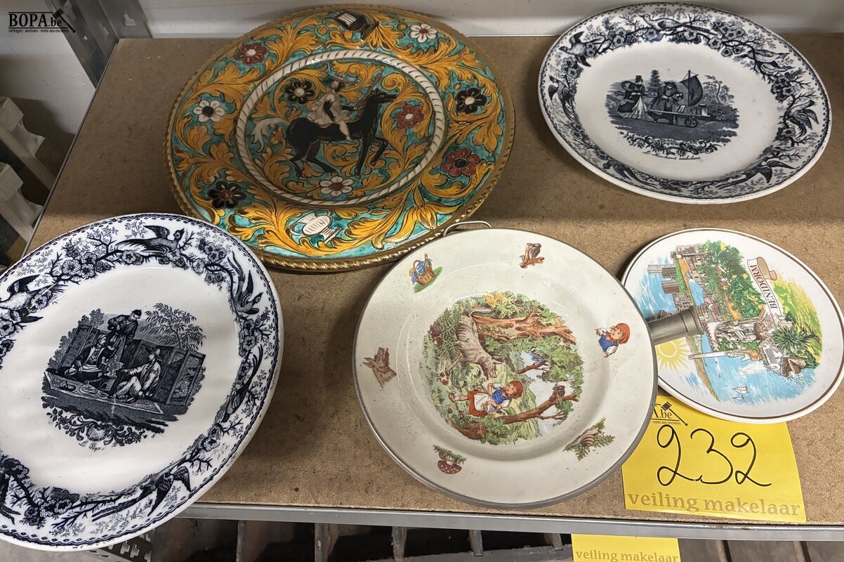 Lot sierborden - 5 stuks – foto 2 – kavel bij BOPA Auctions, Oekene