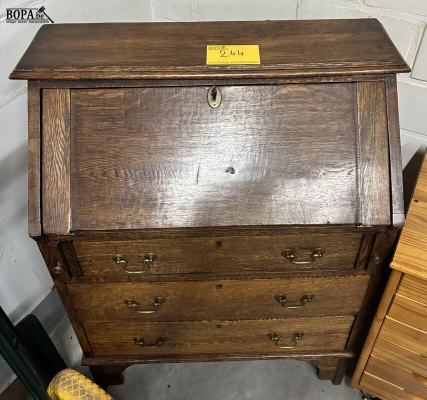 Vintage massieven secrétaire – foto 2 – kavel bij BOPA Auctions, Oekene