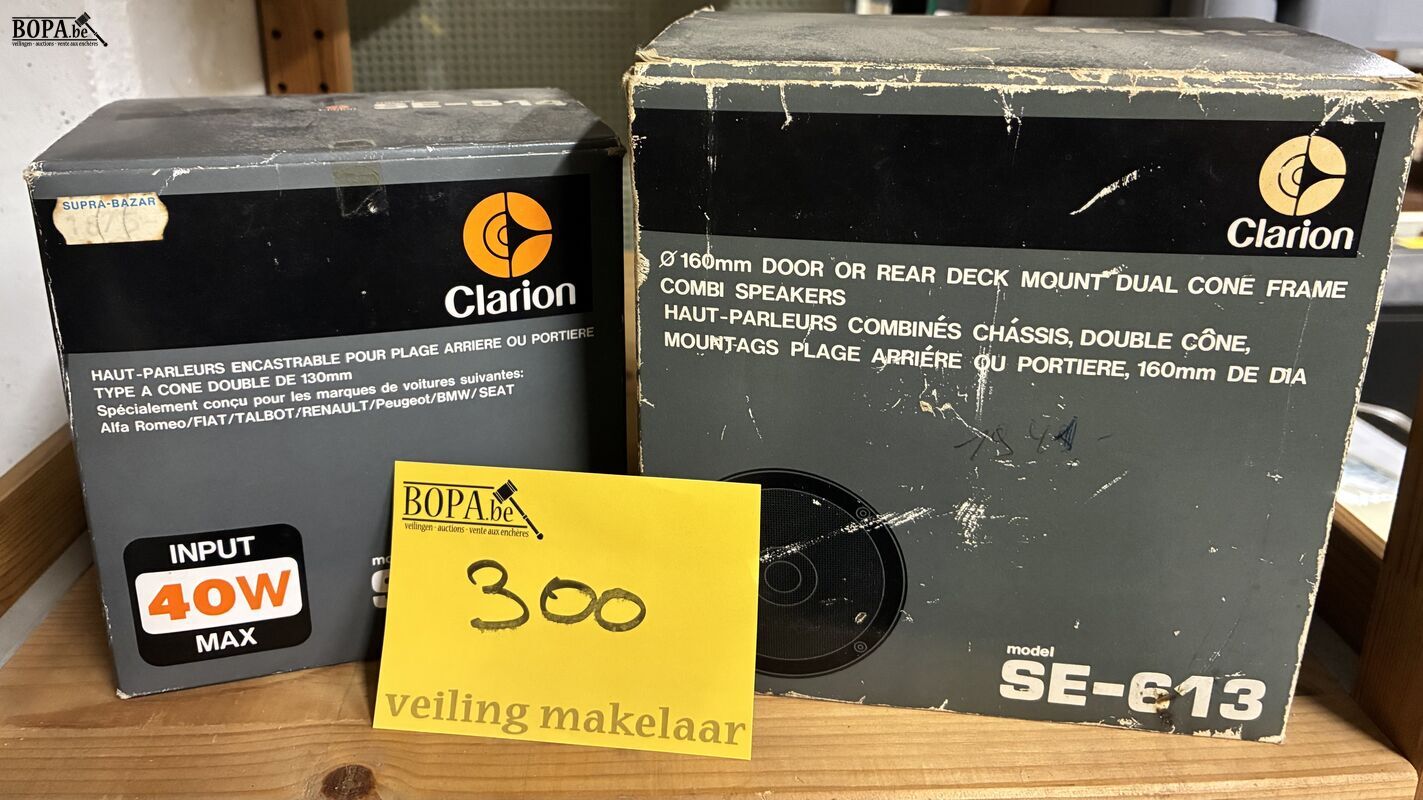 Autoluidsprekers Clarion - 2 sets – foto 2 – kavel bij BOPA Auctions, Oekene