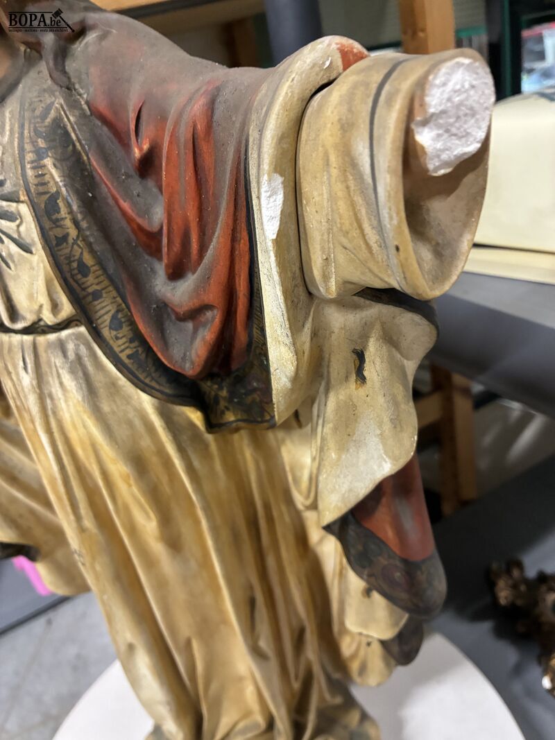 Prestus beeld in kalk – foto 5 – kavel bij BOPA Auctions, Oekene