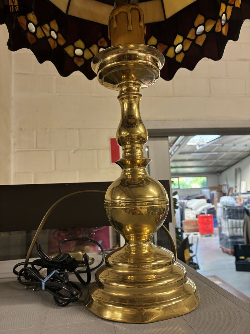 Retro tafellamp Tiffanystijl – foto 3 – kavel bij BOPA Auctions, Oekene