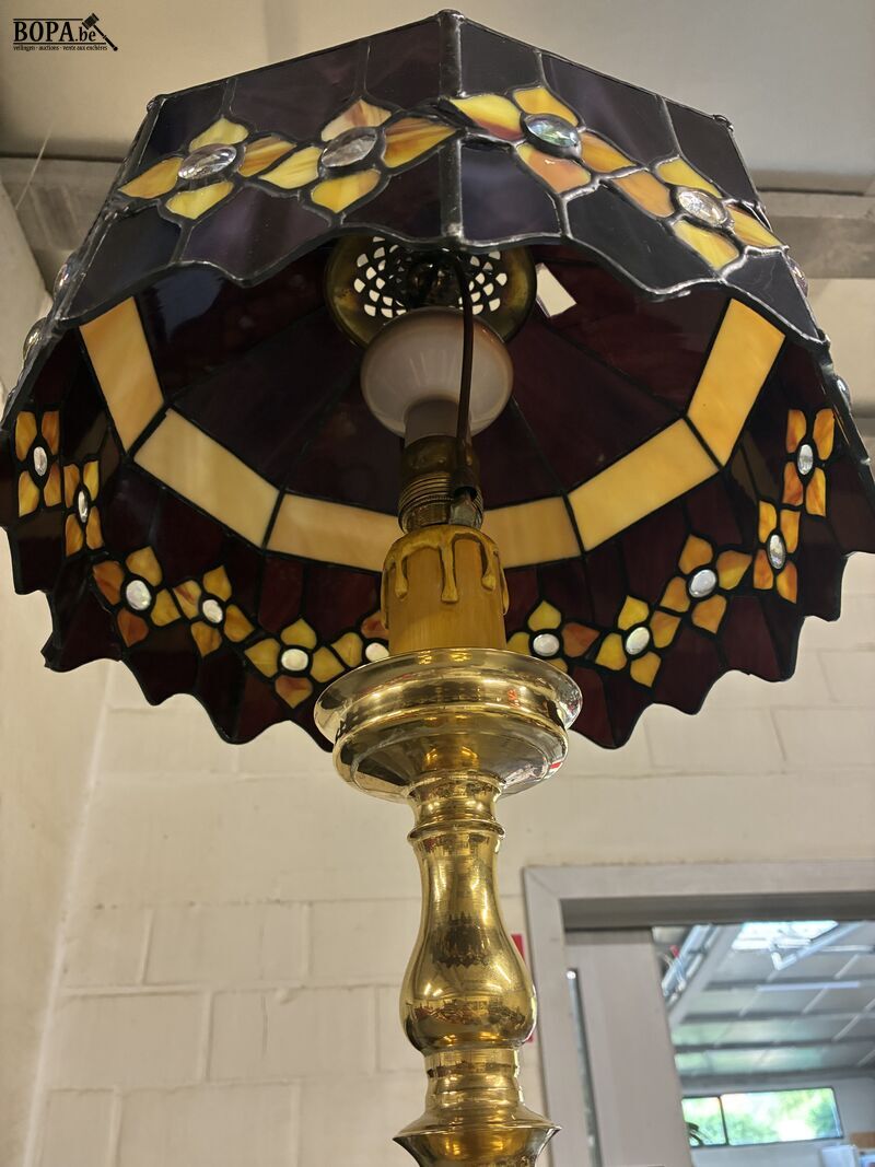 Retro tafellamp Tiffanystijl – foto 4 – kavel bij BOPA Auctions, Oekene