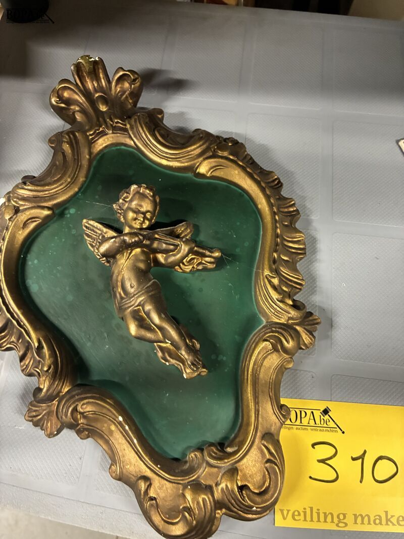 Vintage wanddecoratie in kalk - Engel – foto 2 – kavel bij BOPA Auctions, Oekene