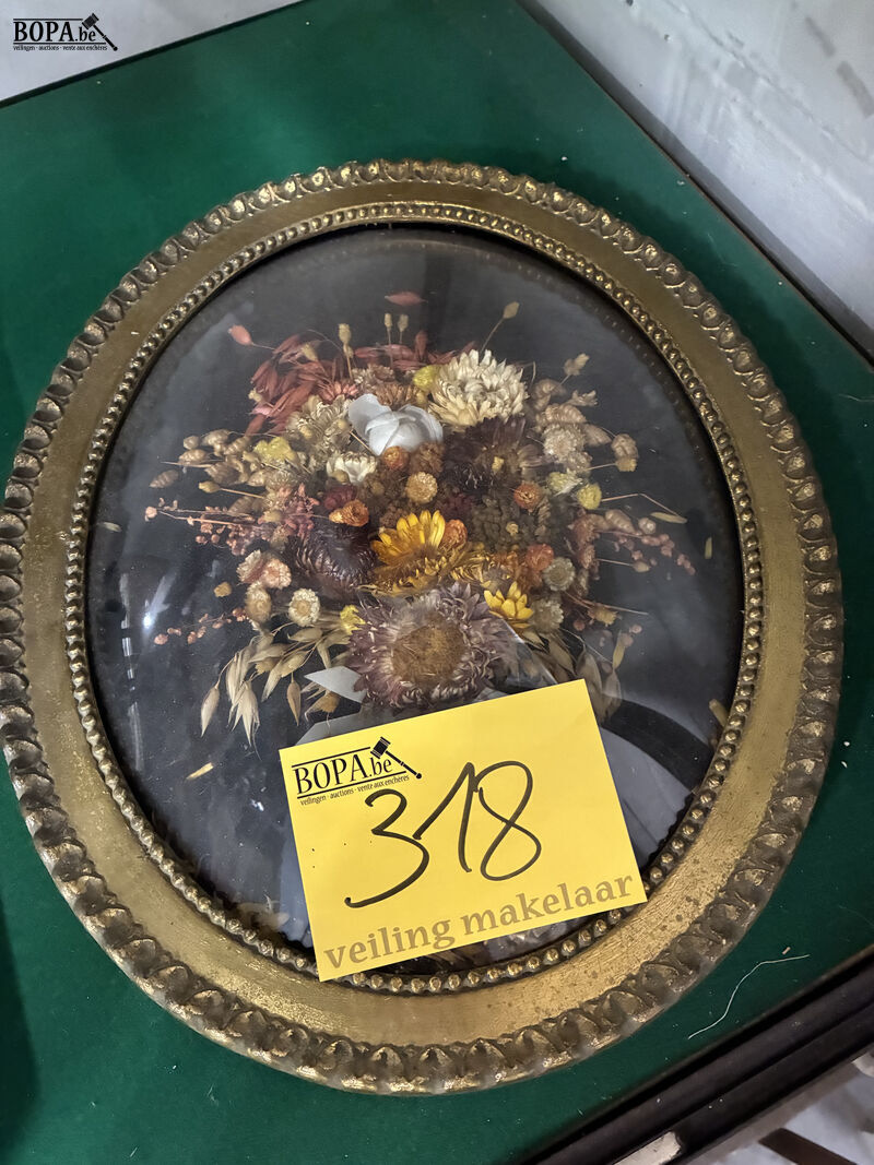 Vintage wanddecoratie bloemen – foto 2 – kavel bij BOPA Auctions, Oekene