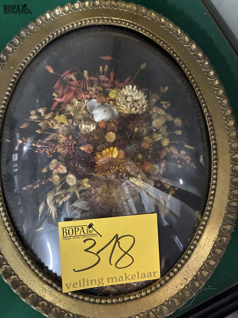 Vintage wanddecoratie bloemen – foto 3 – kavel bij BOPA Auctions, Oekene