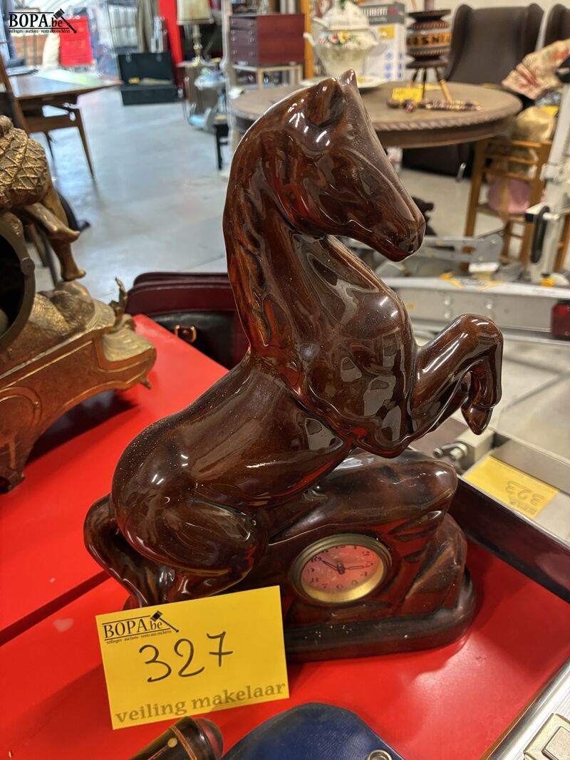 Retro decoratieve klok - paard – foto 2 – kavel bij BOPA Auctions, Oekene