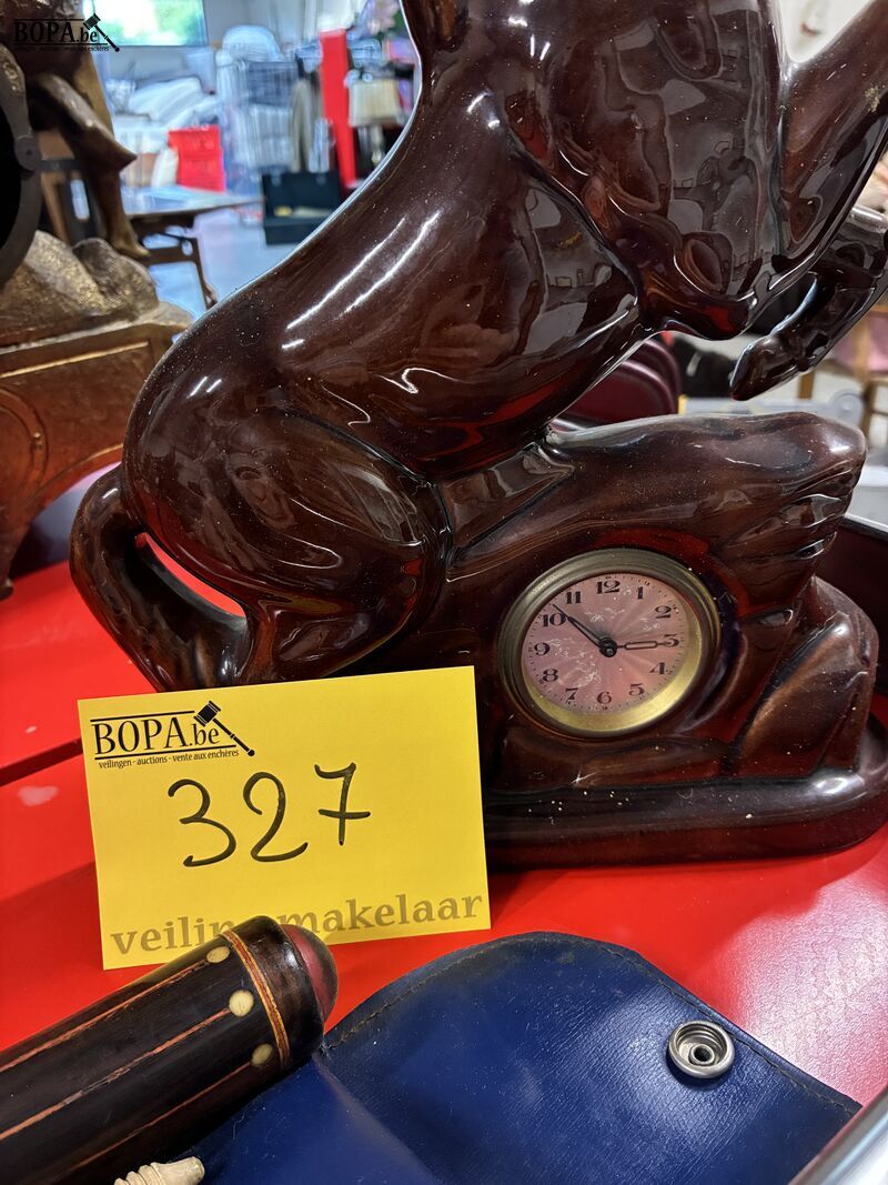 Retro decoratieve klok - paard – foto 3 – kavel bij BOPA Auctions, Oekene