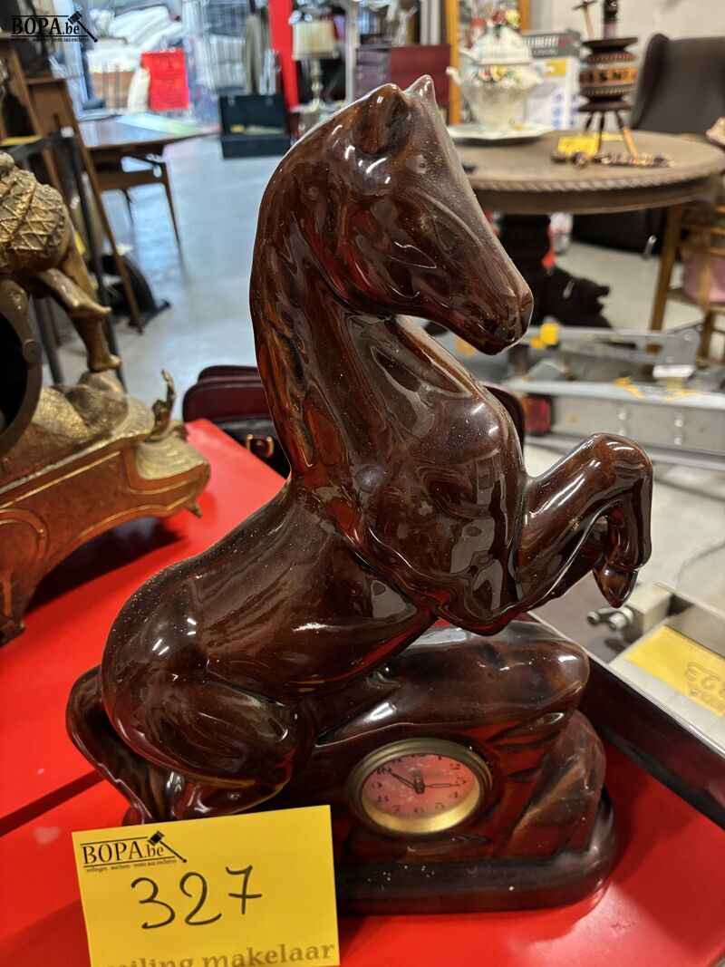 Retro decoratieve klok - paard – foto 4 – kavel bij BOPA Auctions, Oekene