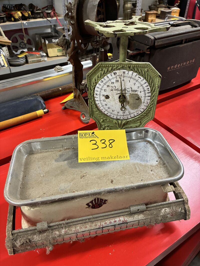 Vintage weegschalen - 2 stuks – foto 2 – kavel bij BOPA Auctions, Oekene