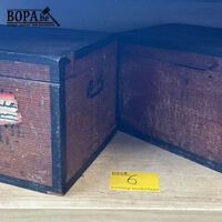 Vintage opbergkisten - 2 stuks – kavel bij BOPA Auctions, Oekene