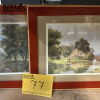 Ingelijste landschapsschilderijen - 2 stuks – kavel bij BOPA Auctions, Oekene