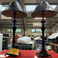 Zwarte vintage tafellampen - 2 stuks – kavel bij BOPA Auctions, Oekene