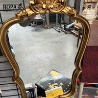 Vintage goudkleurige kuifspiegel – kavel bij BOPA Auctions, Oekene