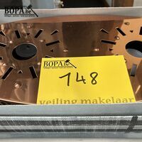 Vintage koperkleurige rechaud/warmhoudplaat – kavel bij BOPA Auctions, Oekene