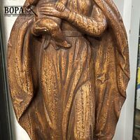 Art Deco houten beeld van Maria met kindje Jezus – kavel bij BOPA Auctions, Oekene