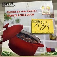 Gietijzeren cocotte rond 25cm – kavel bij BOPA Auctions, Oekene