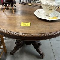 Ovalen jachttafel – kavel bij BOPA Auctions, Oekene