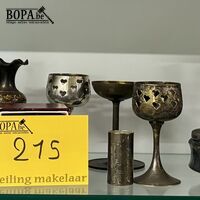 Lot koperen en verzilverde items - 24 stuks – kavel bij BOPA Auctions, Oekene