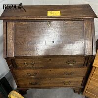 Vintage massieven secrétaire – kavel bij BOPA Auctions, Oekene