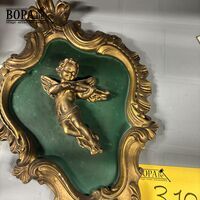 Vintage wanddecoratie in kalk - Engel – kavel bij BOPA Auctions, Oekene