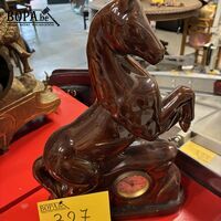 Retro decoratieve klok - paard – kavel bij BOPA Auctions, Oekene