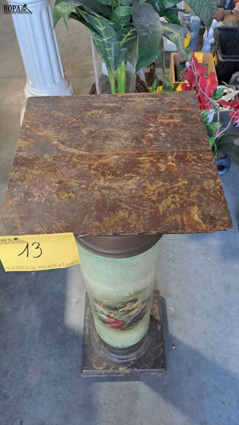 Frans beschilderde metalen zuil in groene tint - eind 19e E – foto 3 – kavel bij BOPA Auctions, Aarsele