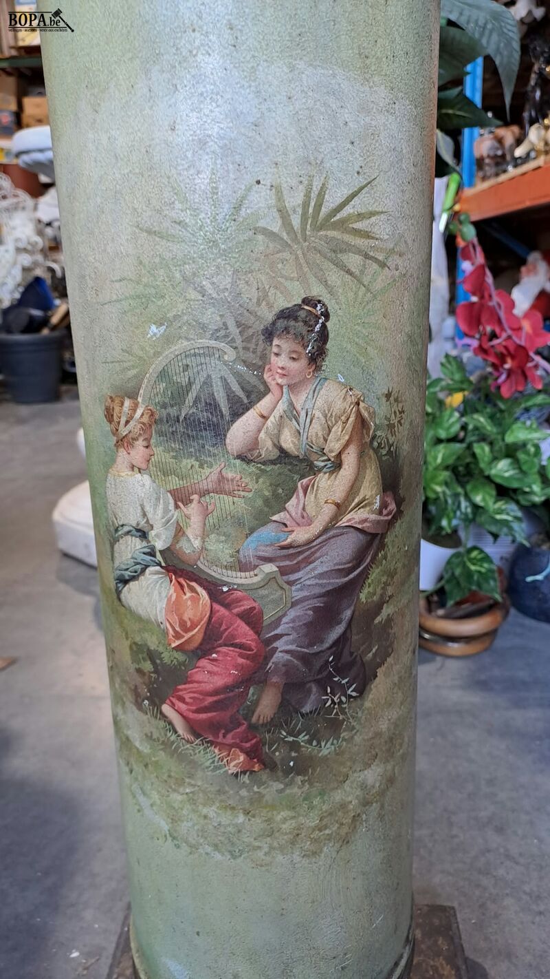 Frans beschilderde metalen zuil in groene tint - eind 19e E – foto 4 – kavel bij BOPA Auctions, Aarsele