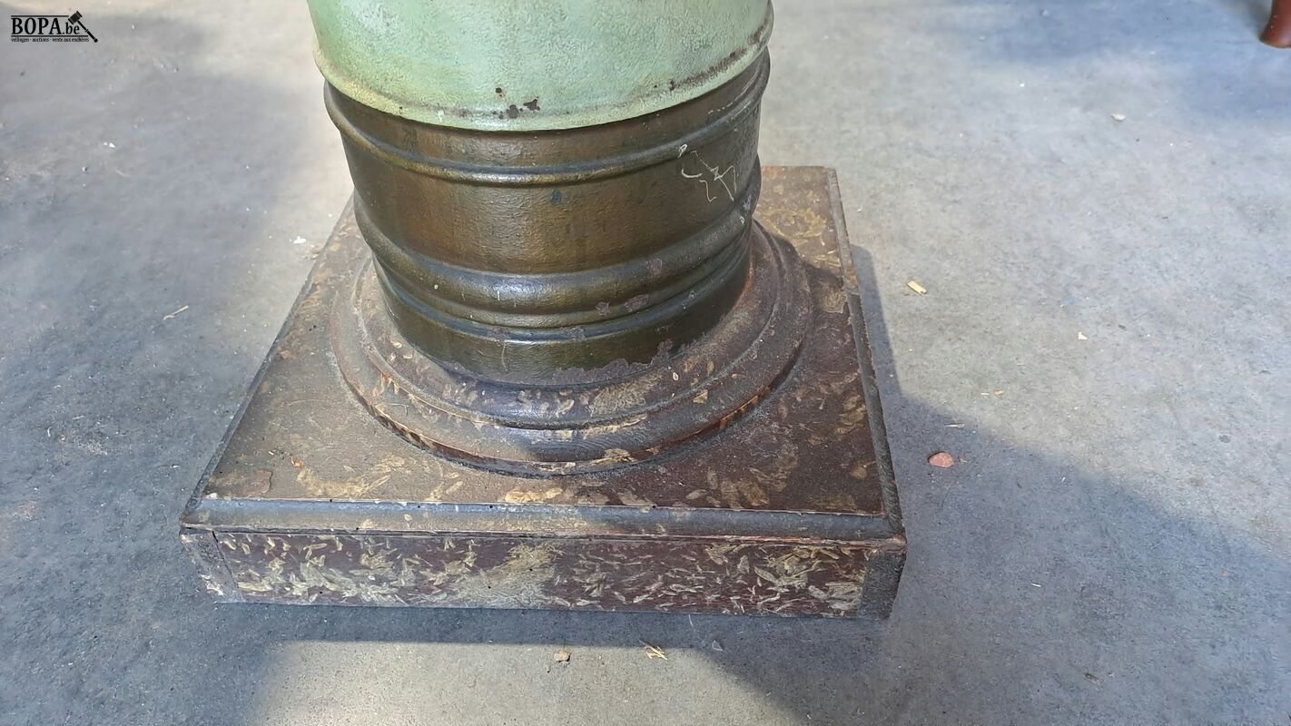 Frans beschilderde metalen zuil in groene tint - eind 19e E – foto 5 – kavel bij BOPA Auctions, Aarsele