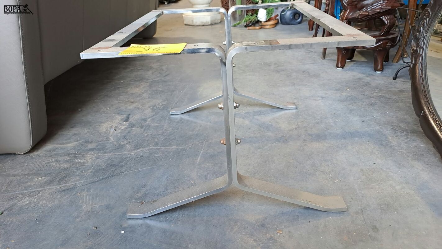 Inoxen onderstel voor Retro tafel – foto 3 – kavel bij BOPA Auctions, Aarsele