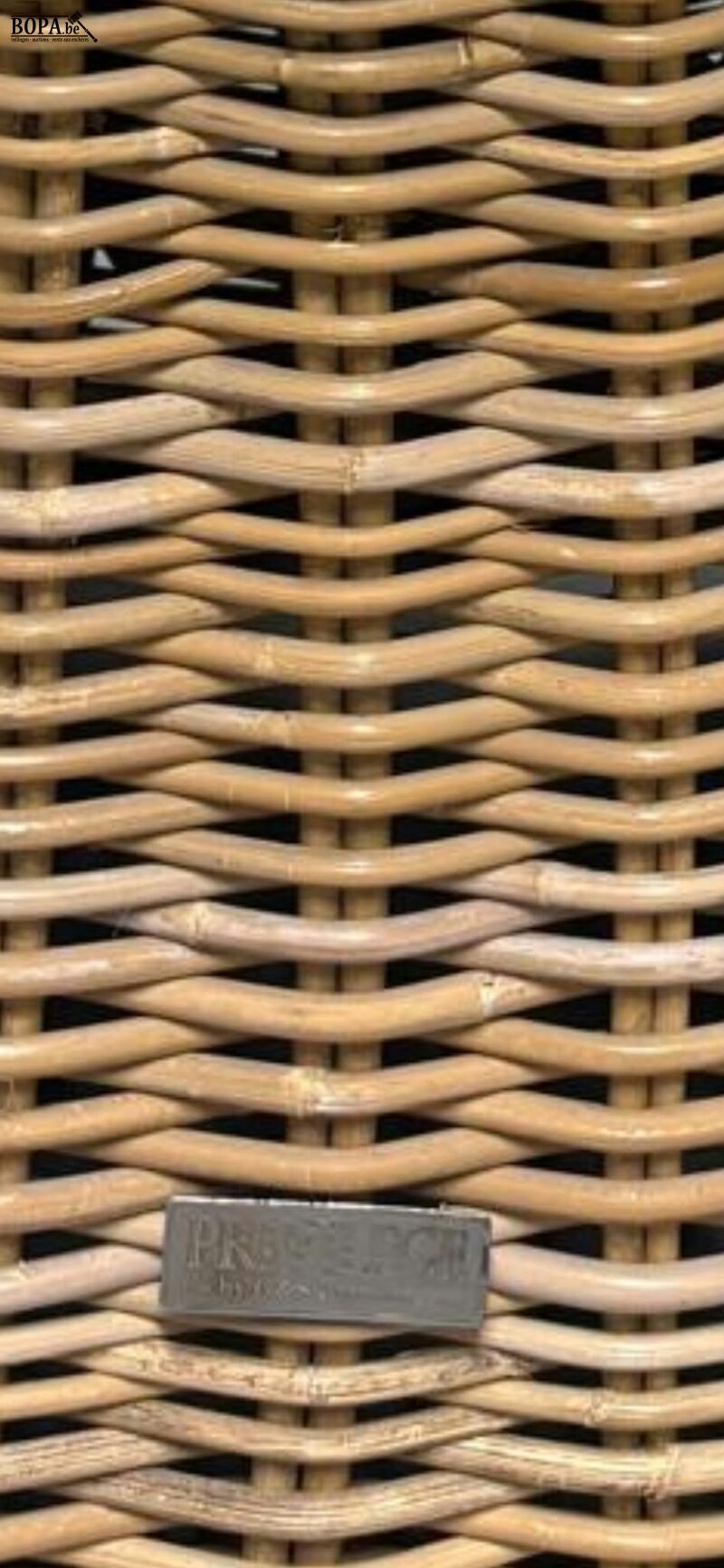 Rotan fauteuils gebogen kuipdesign met kussen - 2 stuks – foto 5 – kavel bij BOPA Auctions, Aarsele