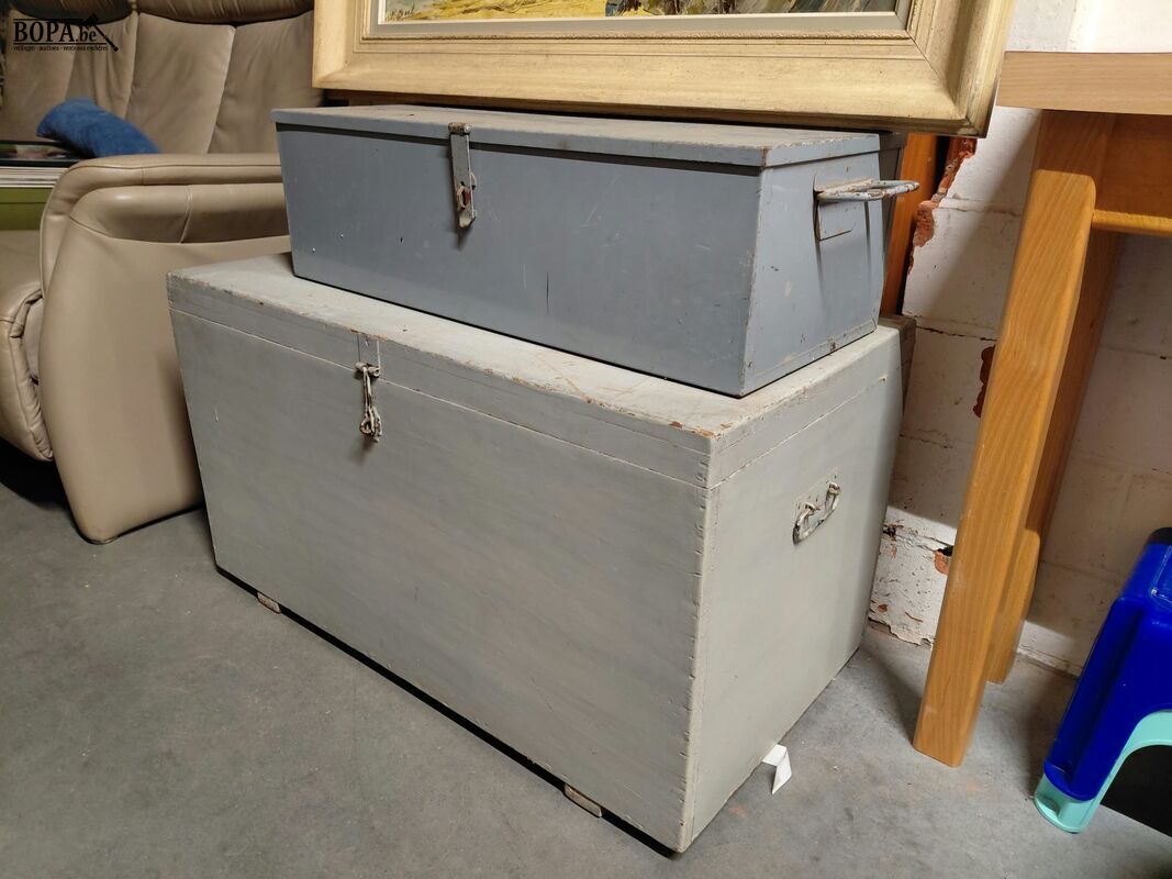 Lot kisten metaal en hout – foto 5 – kavel bij BOPA Auctions, Aarsele