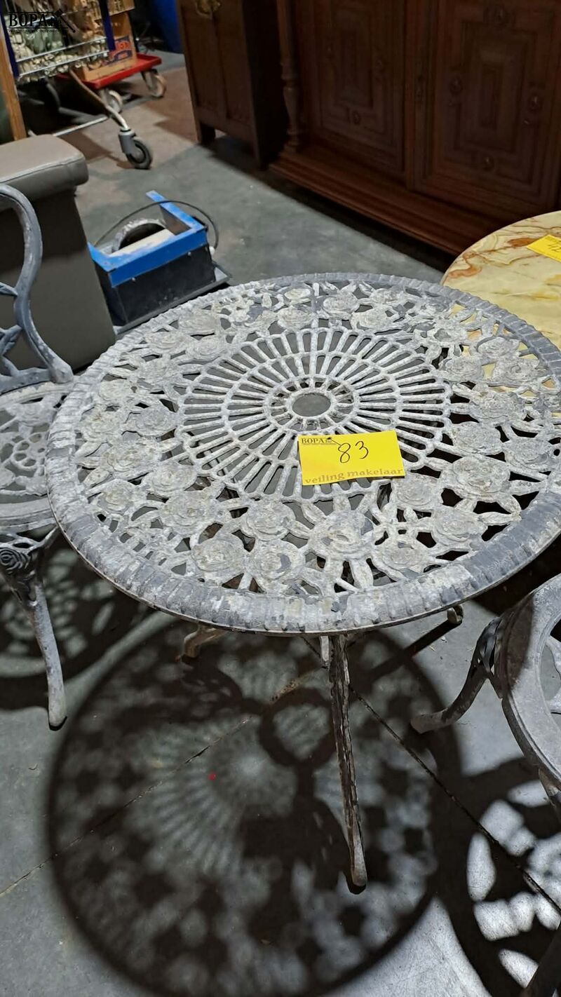 Tuinset metaal - 3 stuks – foto 3 – kavel bij BOPA Auctions, Aarsele