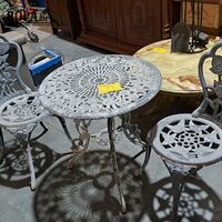 Tuinset metaal - 3 stuks – kavel bij BOPA Auctions, Aarsele